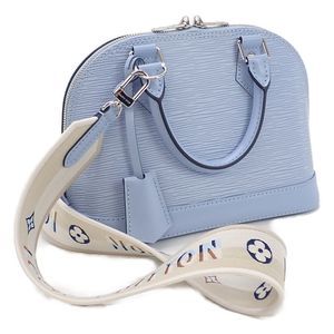 Louis Vuitton Epi Alma BB 2WAY Bag Blue Nuage